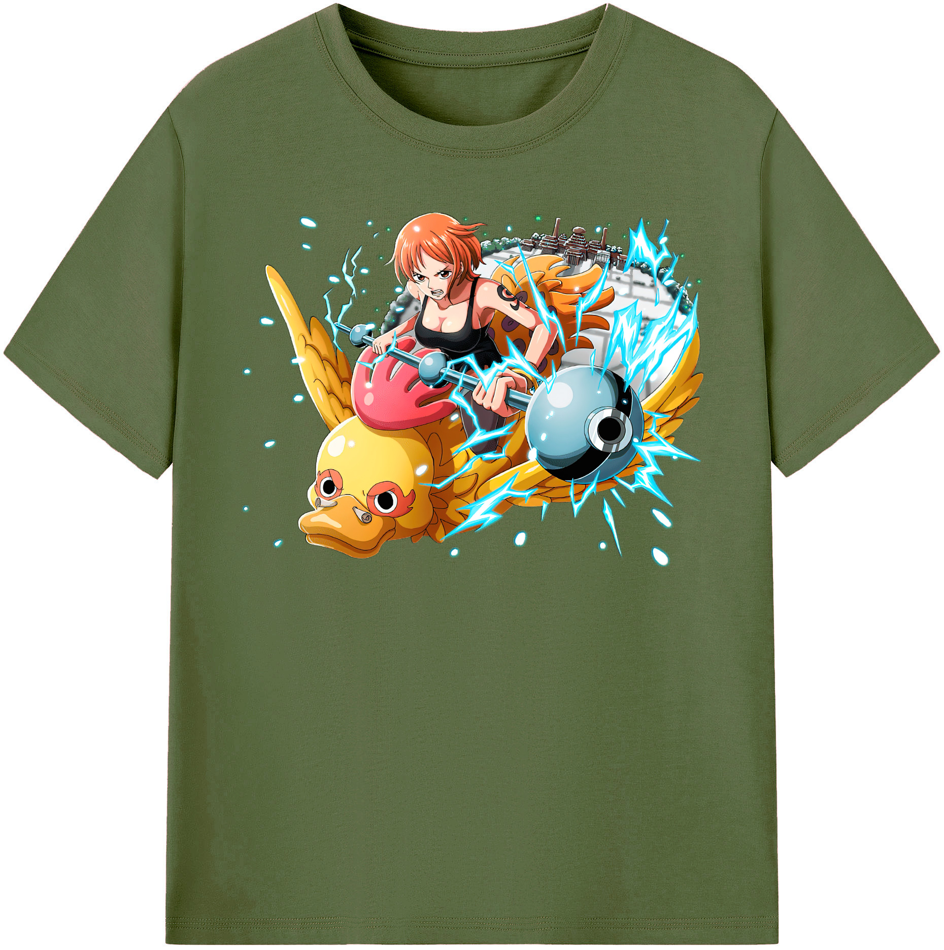 ワンピース ナミ ONE PIECE Nami 綿100％半袖Tシャツ（フロントプリント）